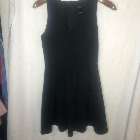 AQUA Little Black Skater Dress - size Small EUC - Picture 2 of 6